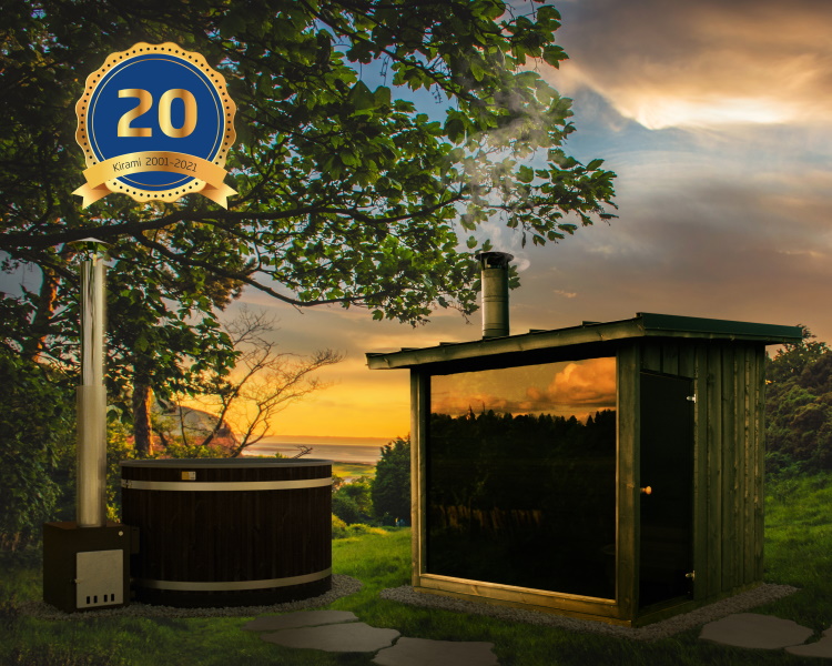 Speciaal voor onze verjaardag kunnen onze klanten een unieke FinVision® sauna bestellen plus een bijhorende hottub, en dat voor een speciale bundelprijs. | Kirami