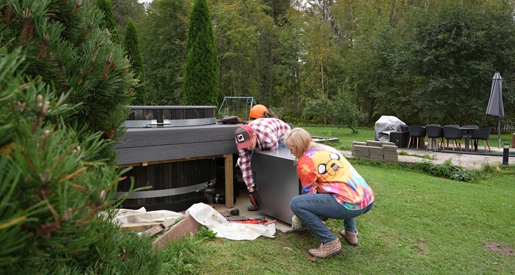 Itse paljun asennus sujui helposti