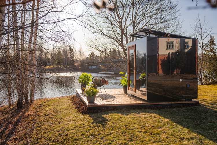 Kirami FinVision® -sauna Zero M - een design dat beter aansluit bij de Europese stijl