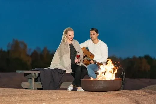 De Roasty Boss als vuurplaats en barbecue.