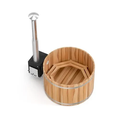 De Kirami Premium Woody M - een echte en traditionele hottub van hoge kwaliteit voor een gemiddeld gezin