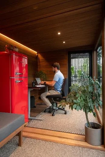 Kirami FinVision® -lounge XL Misty | Thuiskantoor midden in de natuur