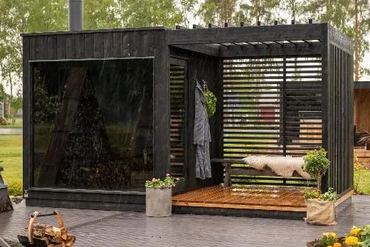 Kirami FinVision® -pergola, past perfect bij de andere FinVision®-modules!