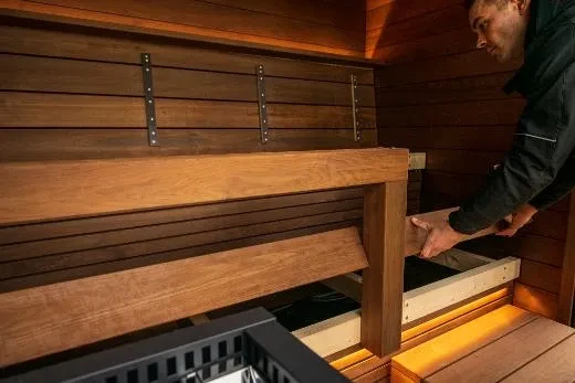 Kirami FinVision® -sauna M Misty  - moderne buitensauna.