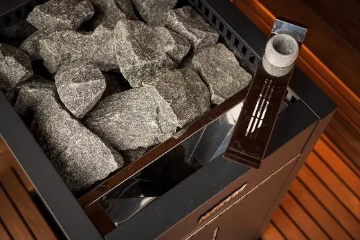 Kirami FinVision® -sauna M Misty, Harvia Virta Combi 10,8 kW - elektrische saunaverwarming