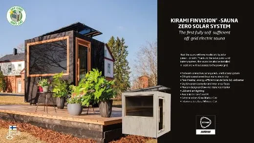 Kirami FinVision® -sauna Zero Solar system